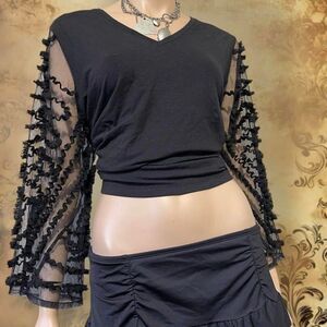 Chico's black top blouse size XL